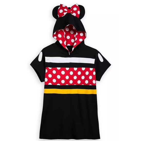 Disney Tops - Disney Minnie Mouse short sleeve hoodie size XS fits S